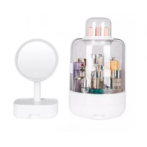 MALETA ORGANIZADORA DE COSMÉTICOS C/ ESPELHO LED