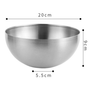 TIGELA DE INOX PRATEADO 20CM
