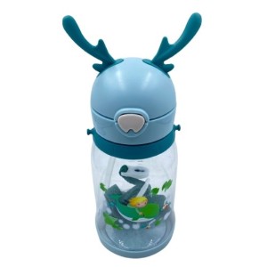 GARRAFA INFANTIL DE PLÁSTICO COM ALÇA 550ML