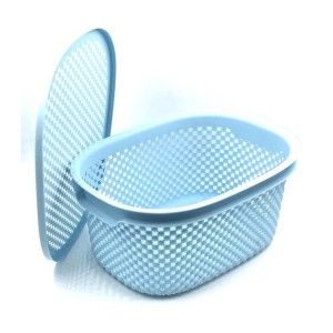 CESTO DE PLÁSTICO COM TAMPA 30X20