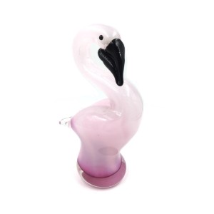 ENFEITE DE VIDRO FLAMINGO