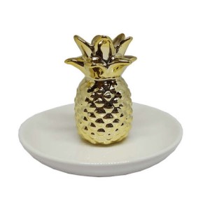 ENFEITE DE PORCELANA ABACAXI
