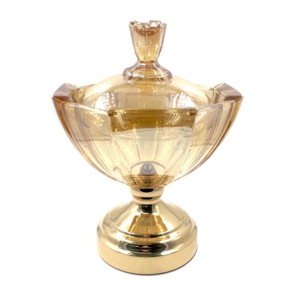 BOMBONIERE DE VIDRO GOLD